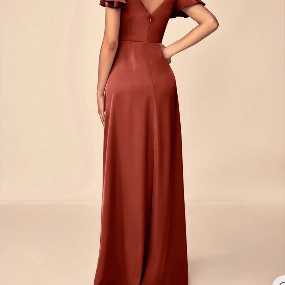 Azazie Rust Prom Dress